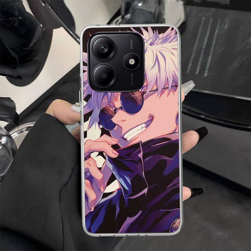 

Kaisen J-Jujutsu Gojo Satoru Phone Case for Xiaomi Redmi Note 14 13 12S 12 11S 11T 11E Pro Plus 11 10 10S 4G 5G Soft Silicone Co Redmi Note 13 Pro 4G