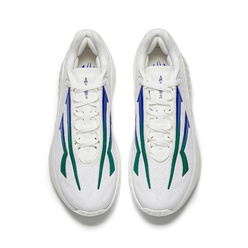 Anta Kai Speed 2 Dallas Summer Edition Professional Basketball Shoes Low Top Men Sneaker White Green Blue 912621114-3