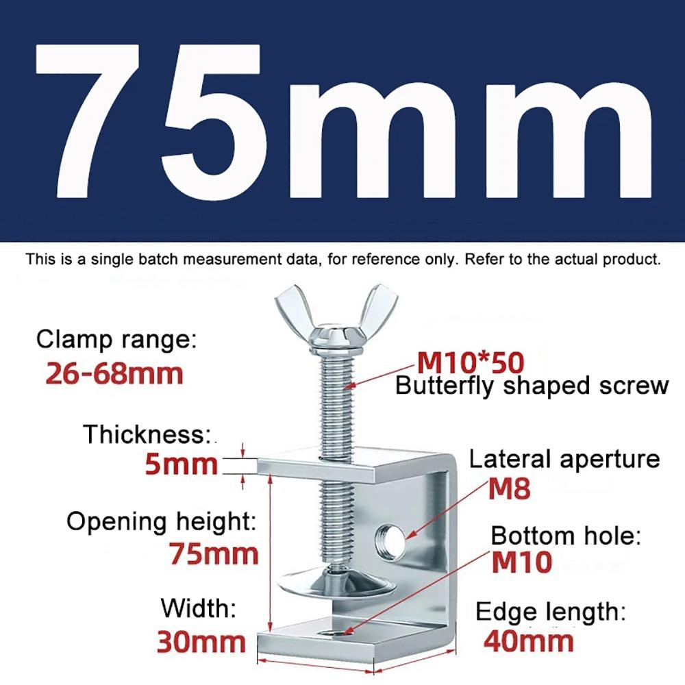 1Pcs Multiple Head Shapes U Clamp Galvanized Carbon Steel Clamping Device Durable C-Type Clip