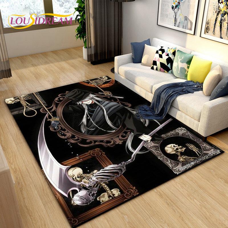 Black Butler Anime Cartoon Area Rug,Carpet Rug for Living Room Bedroom Sofa Doormat Decoration, Kids Play Non-slip Floor Mat