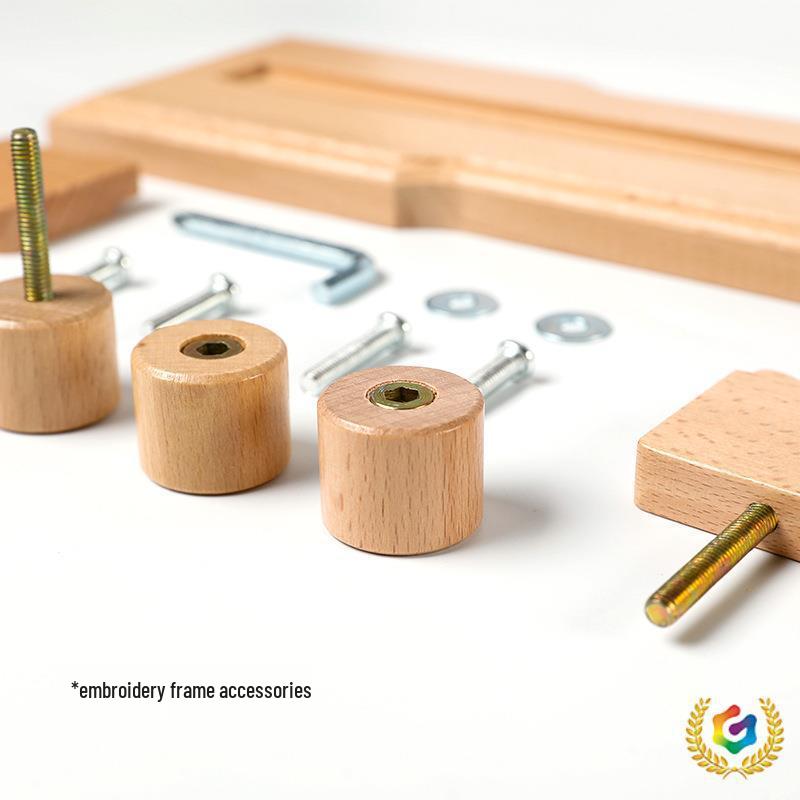 Verstellbarer Buchenholz Kreuzstich- und Stickerei-Tischständer