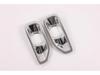 Compatible with 2019 Wrangler - ABS Electroplated Front Fog Light Cover Frame Decor.