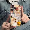 Coffee Cat Applies To iPhone17promax Mobile Phone Case Apple 16 Transparent 14/13 Fine Hole 15 Protective Case