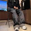 Thicken Fleece Lined Pants Women Warm Casual Cold Resistant Cold Wide Leg Trousers