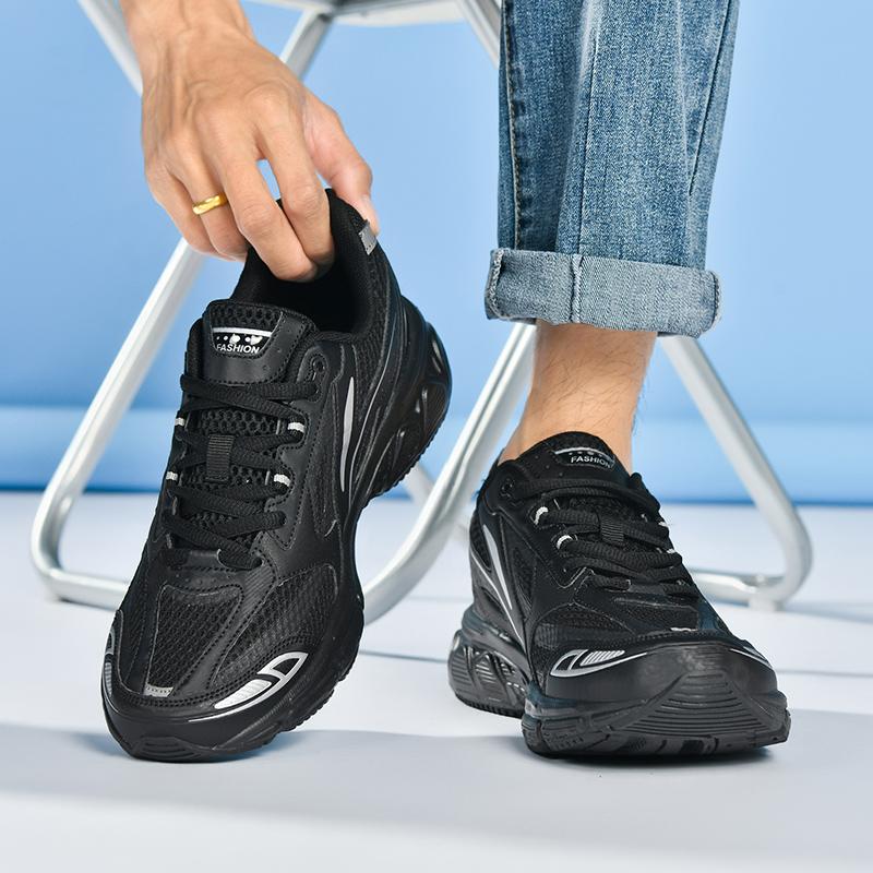 Hochwertige Originaldesign Street Sport Style Mesh-Sneaker für Herren Damen Schwarz Hombre Daily Dress Laufschuhe