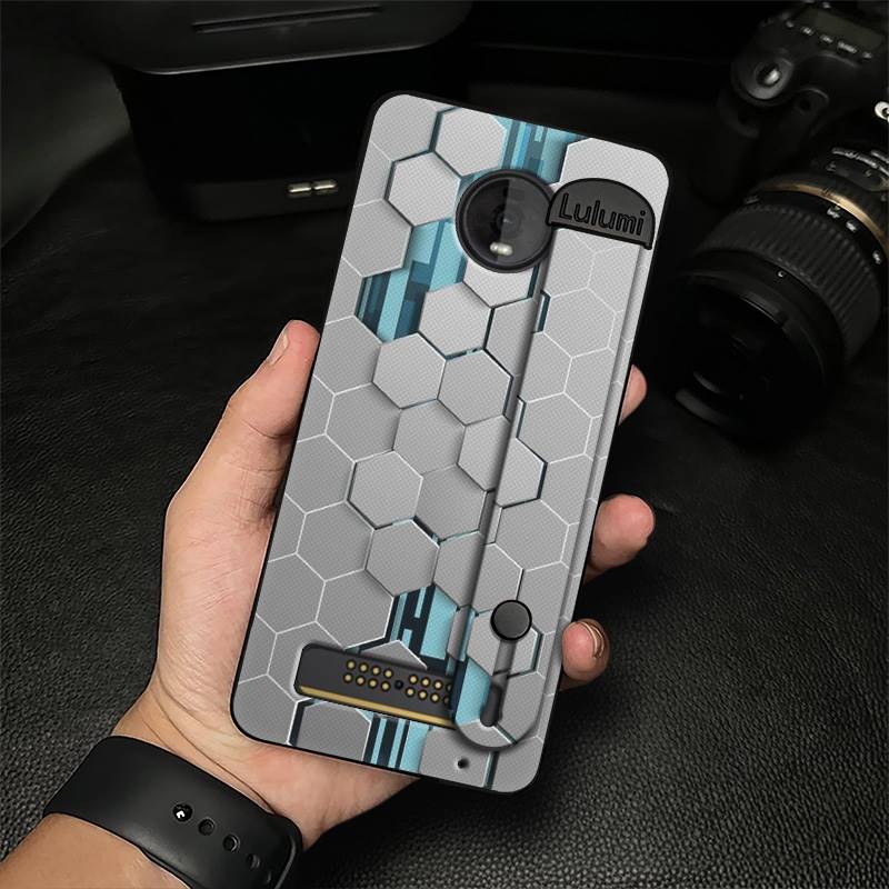 Simple Wrist Strap Phone Case For MOTO Z4 Play Fashion Design Back Cover Plain Color Personality Dirt-resistant Commerce