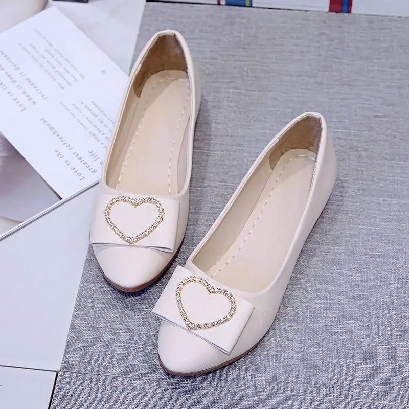 Fashion Pointed Toe Rhinestone Woman Flats Diamond Office with Crystals Shoes for Women Cheap Liquidation Popular Luxury Brand On Sale