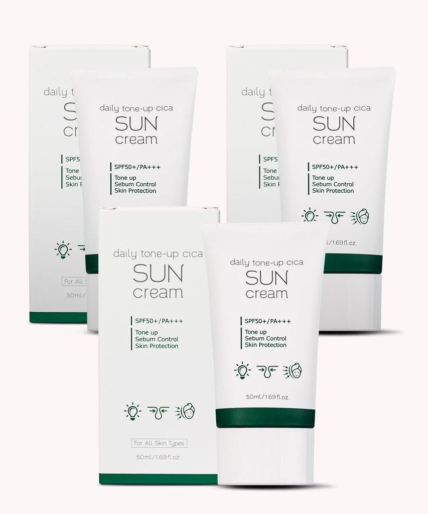 Daily Tone-Up Cica Sun Cream 50ml (3 Pieces)