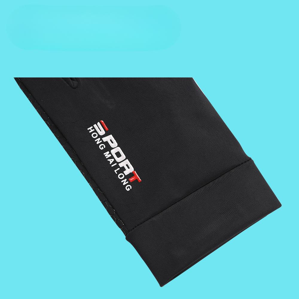 Children's Sports Gloves with Long Finger Breathable Outdoor Riding Thin Style Full Finger Elastic Ice Silk Sports Non Slip Sun Protection Gloves