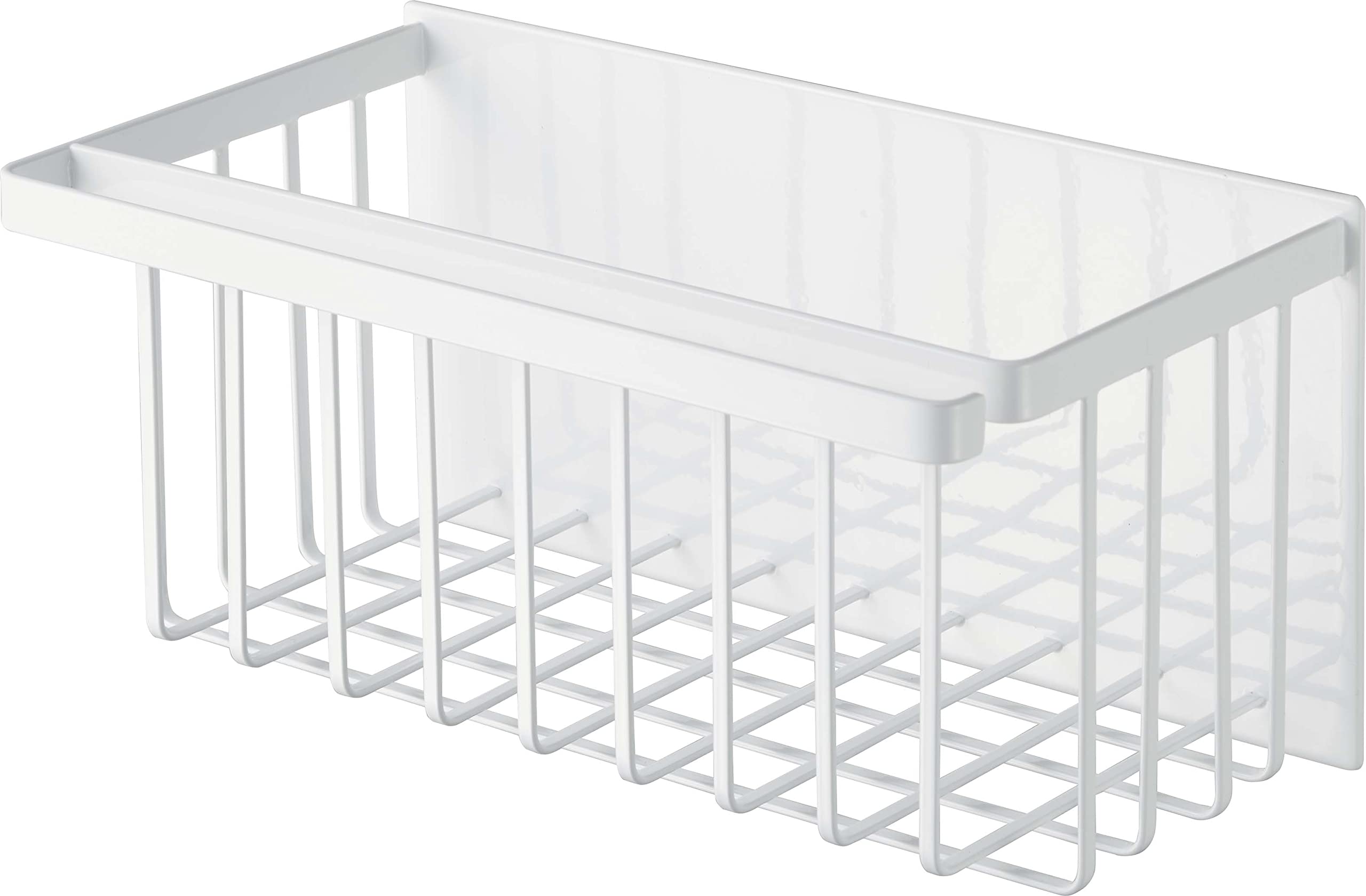 

Магнитная корзина для ванной Yamazaki Tower, Белая, Прибл.. Ш31 x Г17 x В15см, Стойка для хранения в ванной, 5542