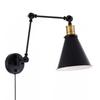 Adjustable Vintage LED Wall Light E27 110-220V Loft Industrial Wall Lamps Retro Bed Bedside Light Black 60W