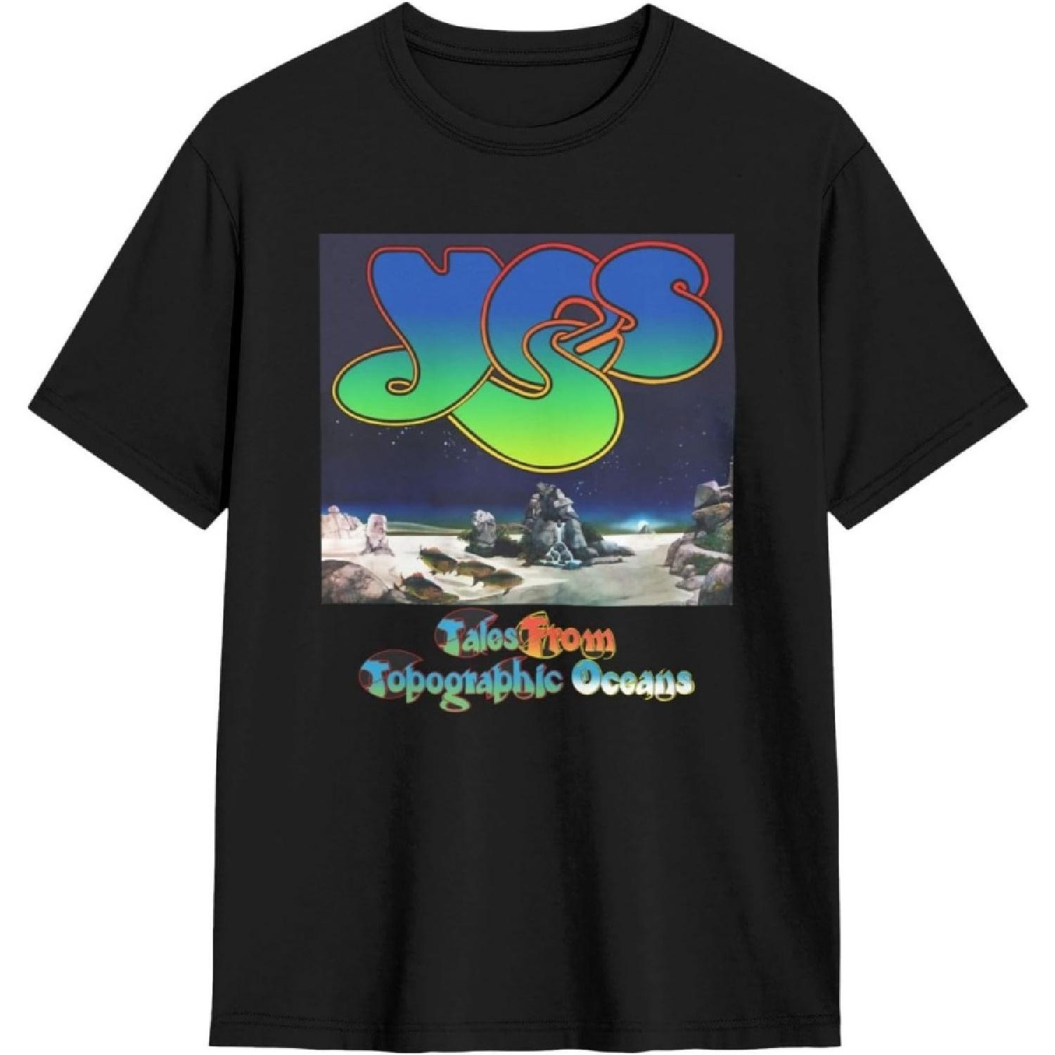 Short Sleeve T-Shirt YES Rock Band T-Shirts for Men and Women Running Shirts Workout Shirt S