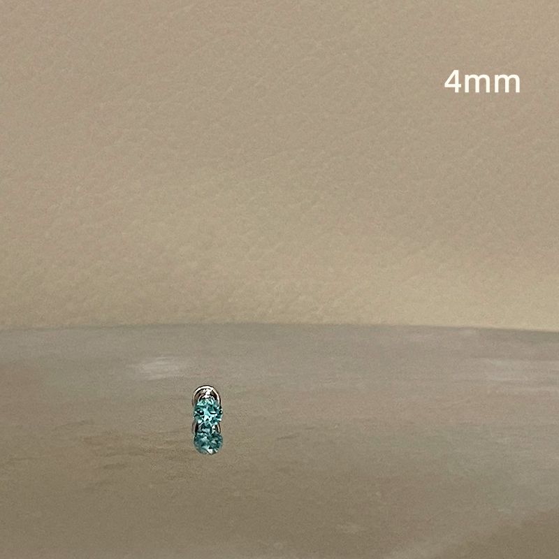 

Ringring Medical Titanium Steel Colorful Crystals 4mm light turquoise blue 1