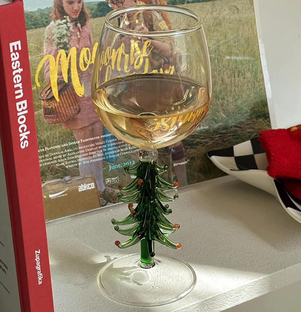 360ml Ins Weihnachtsbaum Cocktail Whisky Champagner Glas Hitzebeständig Kaffee Milch Kakao Tasse Home Xmas Party Getränke Trinkgeschirr