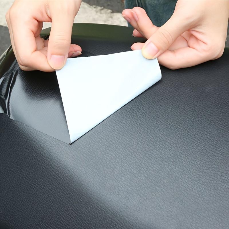 Kissenreparaturzulage Motorrad Leder Lochreparatur selbstklebende Umrandung wasserdicht verschleißfest Handriss schwarz cl