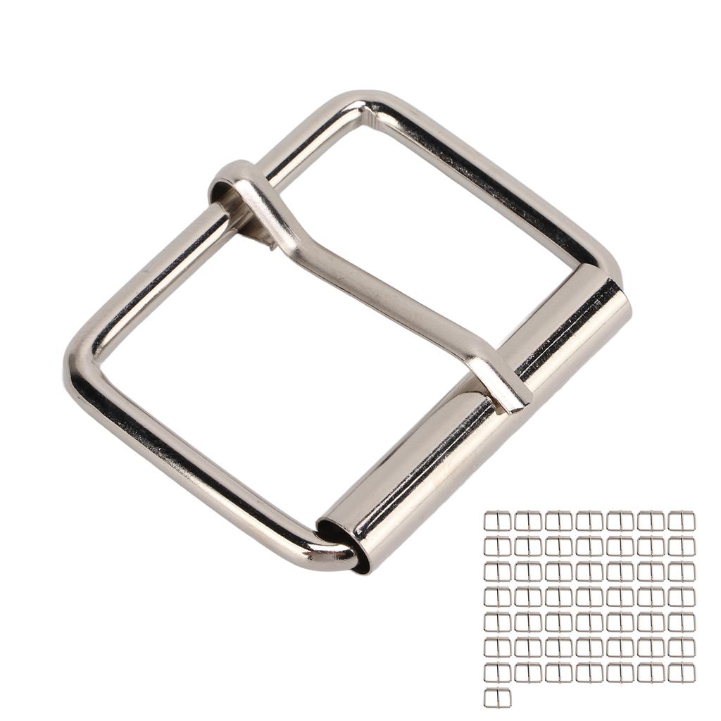 50 Stück Schiebeschnalle Rechteck Verstellbare Metall Triglide Schieber für Geldbörsenherstellung Taschenherstellung DIY Zubehör