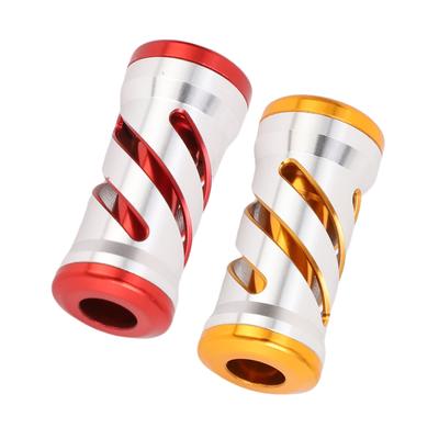Fishing Reel Handle Grip Fishing Reel Handle Knob Alloy Lightweight Wear Resist Spiral Pattern Reel Handle Grip Ball