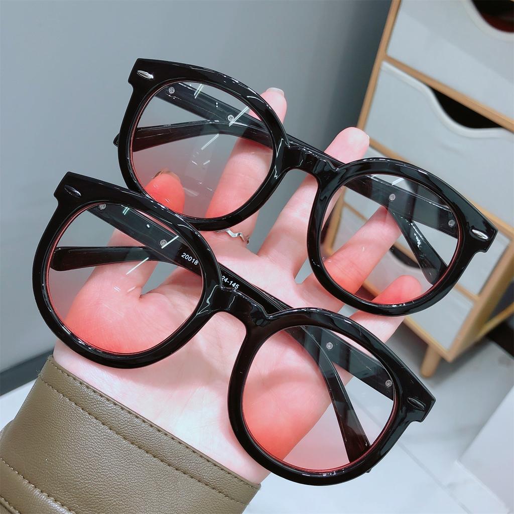 Blush Glasses Women'S Tide Anti-Blue Light Black Frame Plain Artifact Myopia Glasses Women'S Compatibility