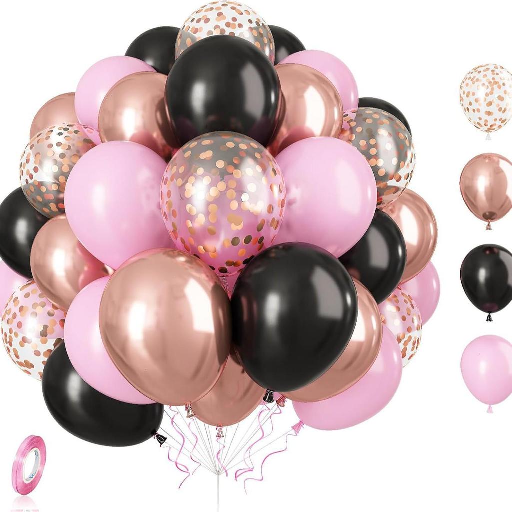 30-Piece Matte Balloon Set for Birthdays and Weddings, Vacuum-Packable