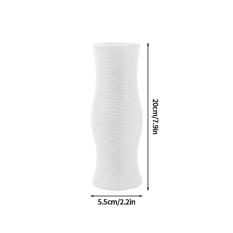 Abstract Face Flower Vase Imitation Ceramic Vases Modern Style Plastic Flower Pot Wedding Flower Arrangement Home Office Decor