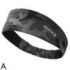 Sports Headband Sweatband Men's Ice Silk Breathable Basketball Running Outdoor Cycling Hair Fit D8E3