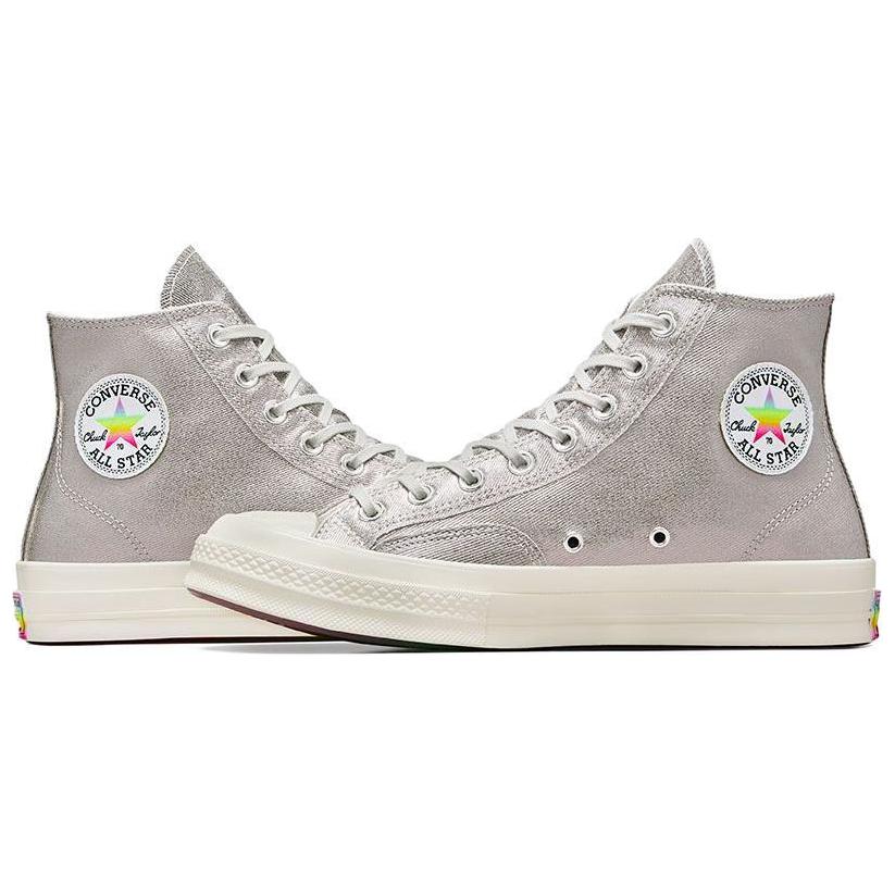 Converse Chuck 70 High Pride 2024 Unisex Sneakers Silver Egret Chaos-Fuschia A10214C