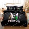 Nuovi Set Biancheria da Letto per Gioco VALORANT Set Copripiumino Con Federa Letto Singolo Matrimoniale Queen King Biancheria da Letto Tessuti per la Casa