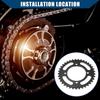 420 Pitch 37 Tooth Motorcycle Chain Sprocket Rear Sprocket/Rear Side for 50cc 70cc 90cc 110cc 125cc Dirt Pit Bike Mini Bike ATV 4 Wheelers