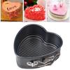 Buckle Baking Tray Bake Spring Quickly Sponges Cake Tin Cans Valentines Clips Coating Easily Easy Exquisite Form Heart Shaped