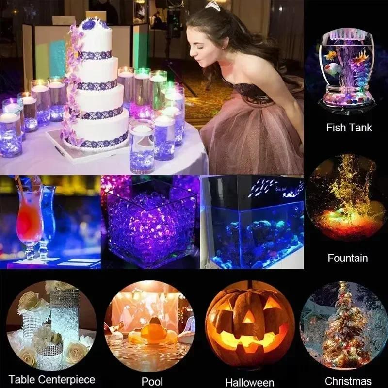 16 Colors RGB LED Pool Light w/Remote,Waterproof Submersible Lamp,Fish Tank,Fountain,Wedding,Party, Decorative Mood Lighting