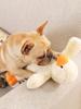 1pc-A Duck Shaped Pet Grinding Toy, Dog Interactive Biting Toy Supply