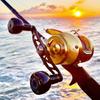Gomexus A30 Reel Handle Replacement Aluminum Alloy 30mm Knob for Daiwa Type S and Shimano Type A Spinning and Baitcasting Bluefish and Sea Fishing
