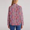 Women's Shirt With Floral Print Buttons, Long Sleeved Casual Regular Shirt Blouses Casual Plus Size Basic Tops