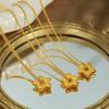 Korean simple lucky little star love necklace sweet versatile small fresh earrings age-reducing women's jewelry set