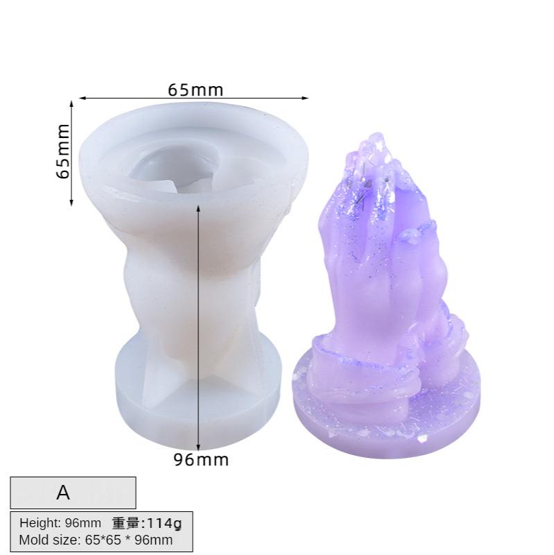 

Новая силиконовая форма для свечей с жестами, сложенные руки, большой палец, ладонь, ароматерапевтический пластырь, 3D изготовление свечей, сделай сам, форма для эпоксидной штукатурки A