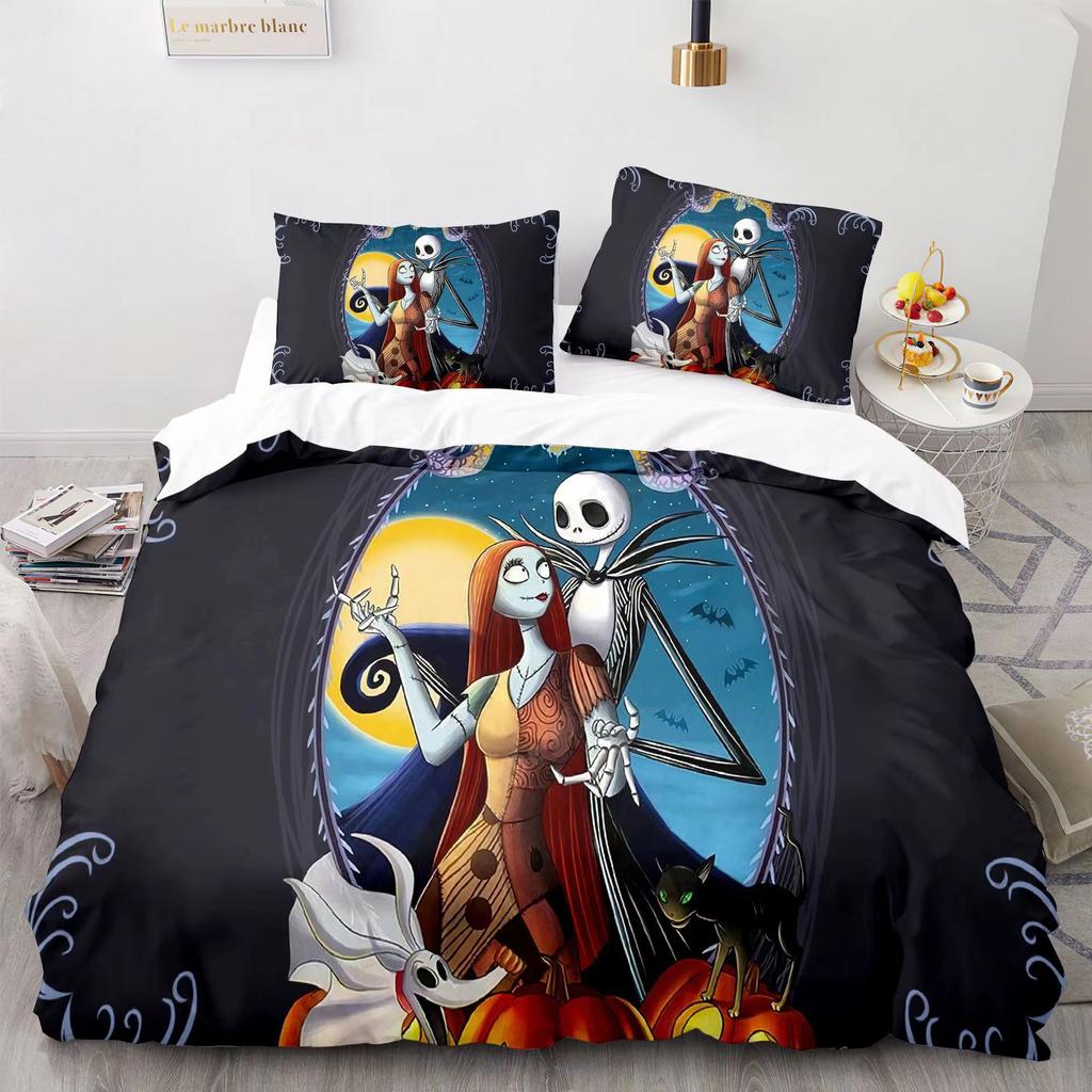 Christmas Horror Night 3D Digital Printing Three-Piece Set, Bedding