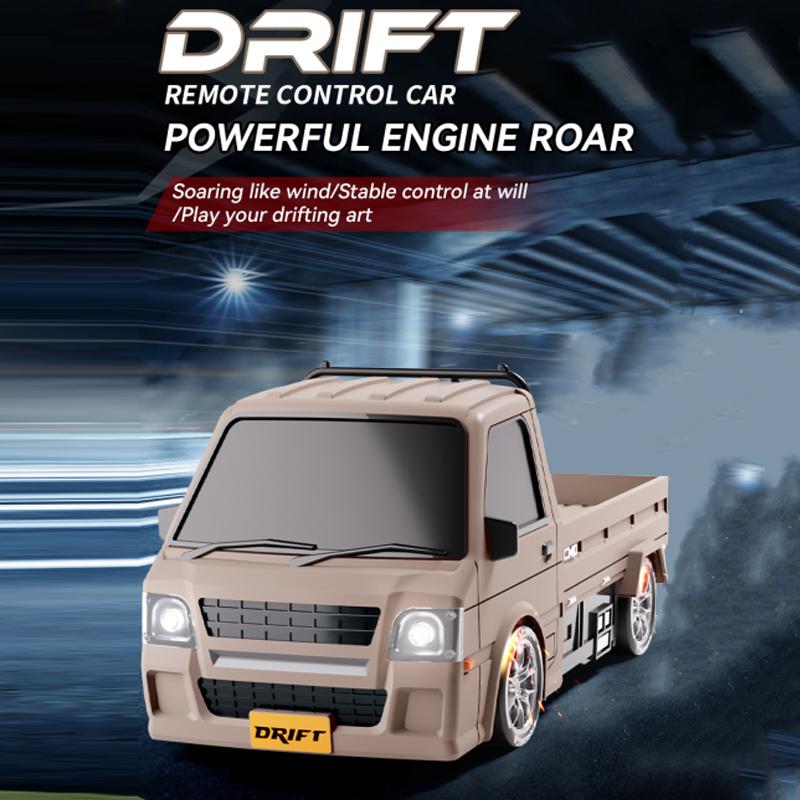 20251:24 WPL Drift Remote Control Car With Climbing Truck LED Lights Cargo RC Electric Toy For Boys Girls Kids Christmas Gifts