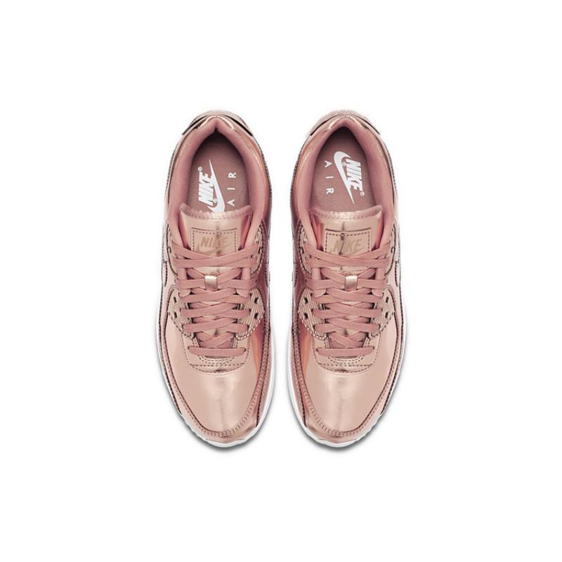Nike Air Max 90 Metallic Rose Gold 2020 Women's Sneakers Casual Shoes CQ6639-600