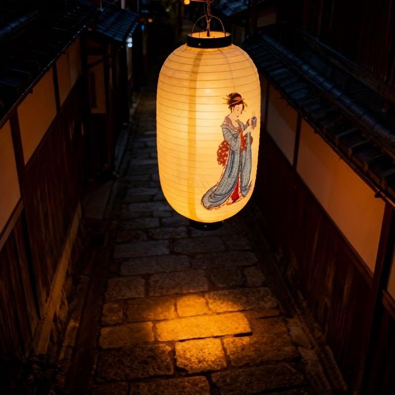 Japanese Lantern Hanging Paper Lanterns Art Decor For Sushi Restaurant, Izakaya, Wedding, Bistro, Parties 10 Inch Decorations