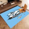 1pc Manchester City Football Club Print Area Rug - Soft, Washable Non-Slip Indoor Mat, Living Room, Home Office Decorative Rug,Office Decorative
