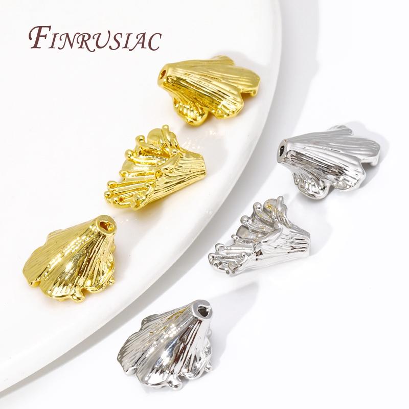 Morning Glory Shape Beads Caps 18K Gold Plated Flower Cap High Quality DIY Jewelry Making Necklace Earring Accessories For Women