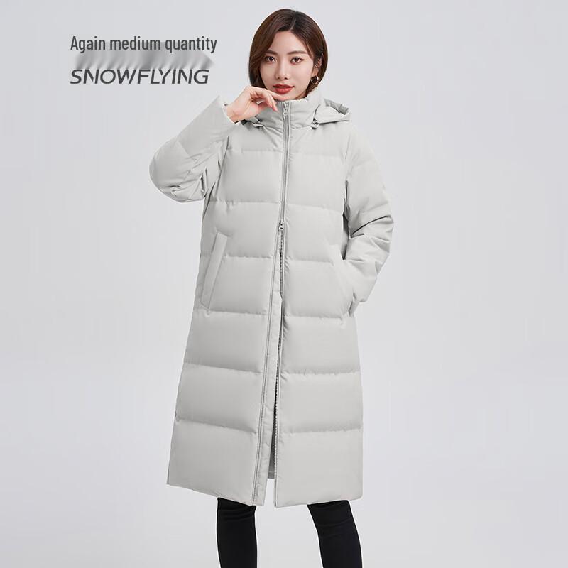 

Xuezhongfei Women s 2025 Mid-Length Hooded Down Jacket XL 170/92A