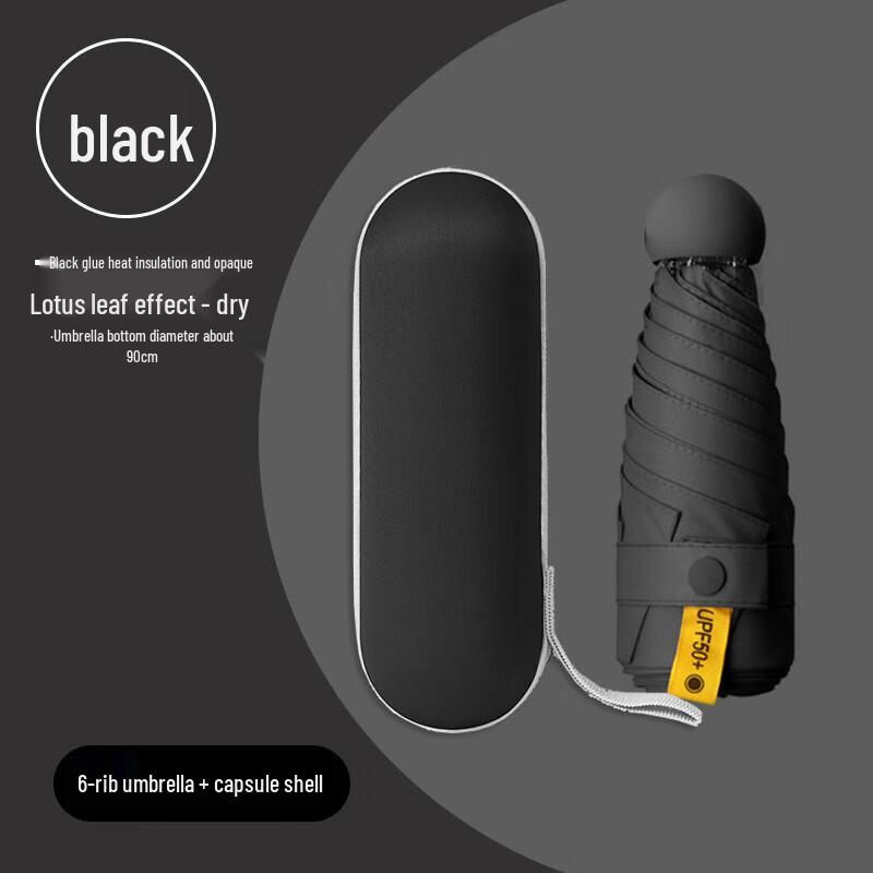 Zhuo Pu UV Protection Five-Fold Travel Umbrella