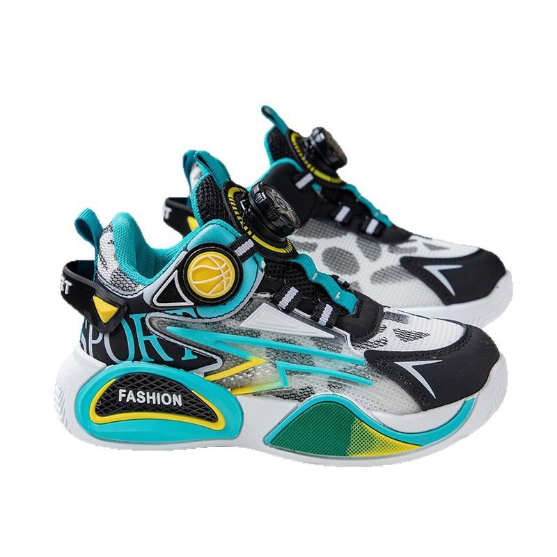 Boys' Breathable Sports Shoes Children's Mesh Casual Shoes2026New Spring and Autumn Girls' Rotating Buckle Running Shoes Trendy