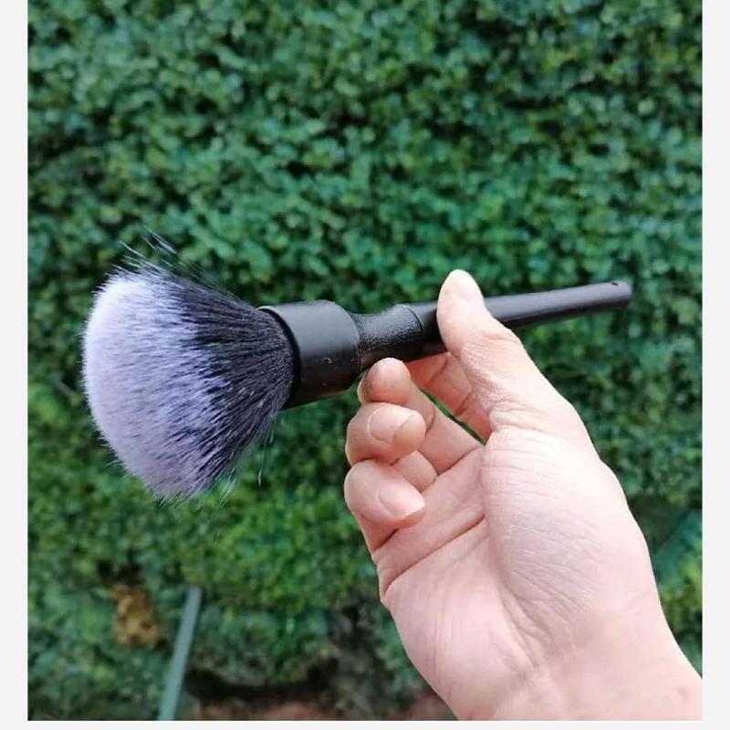 Ultraweiche Auto-Detailbürste, superweiche Auto-Innenraum-Detailbürste, synthetisches Wildschweinborsten für die Reinigung von Autositzleder