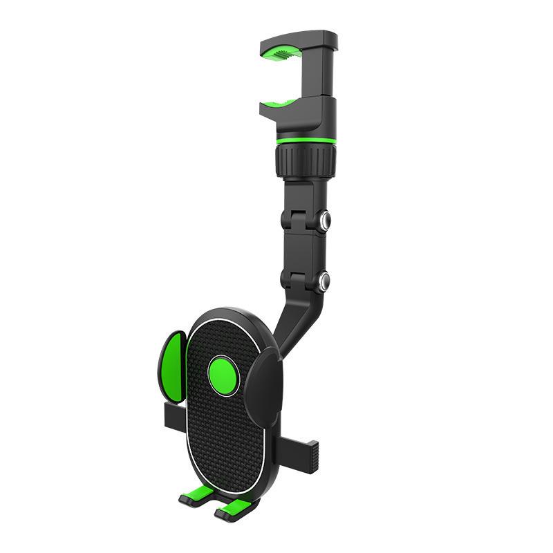 Adjustable Multi-Angle Rearview Mirror Phone Holder for Car Navigation