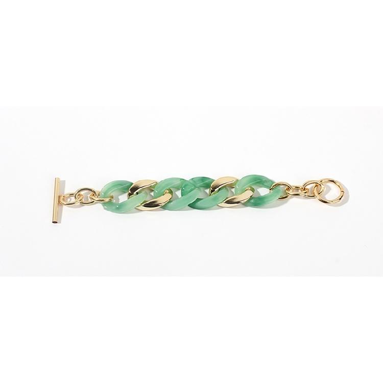 Bracciale alla moda in resina, colore caramella, catena da mano, lunghezza regolabile, braccialetto da polso, gioielli da festa per signore sofisticate