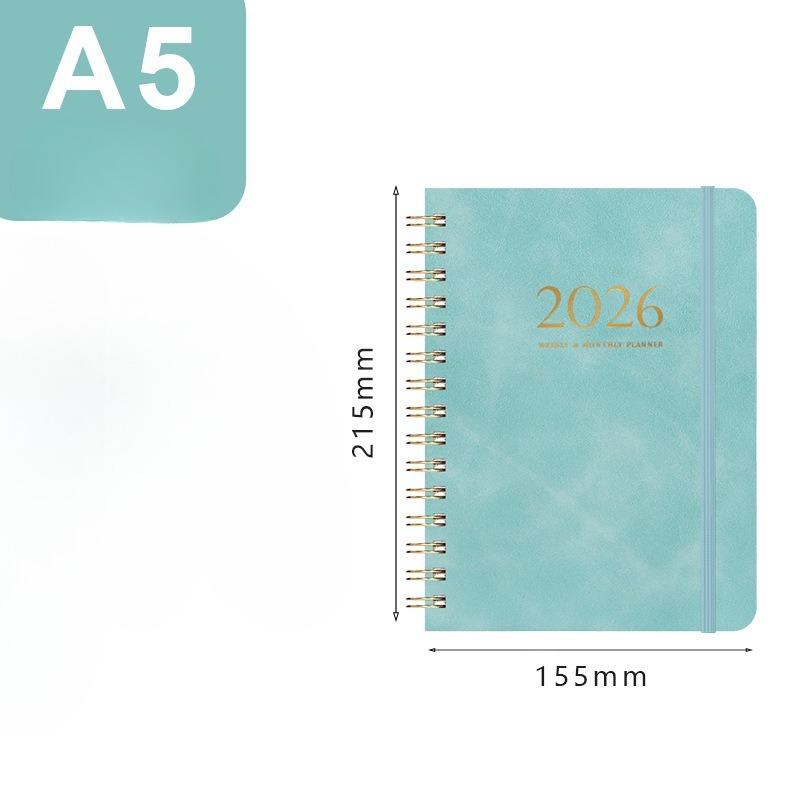 2026 Planner - Weekly and Monthly Planner, A5 Size, Hard Cover Blue