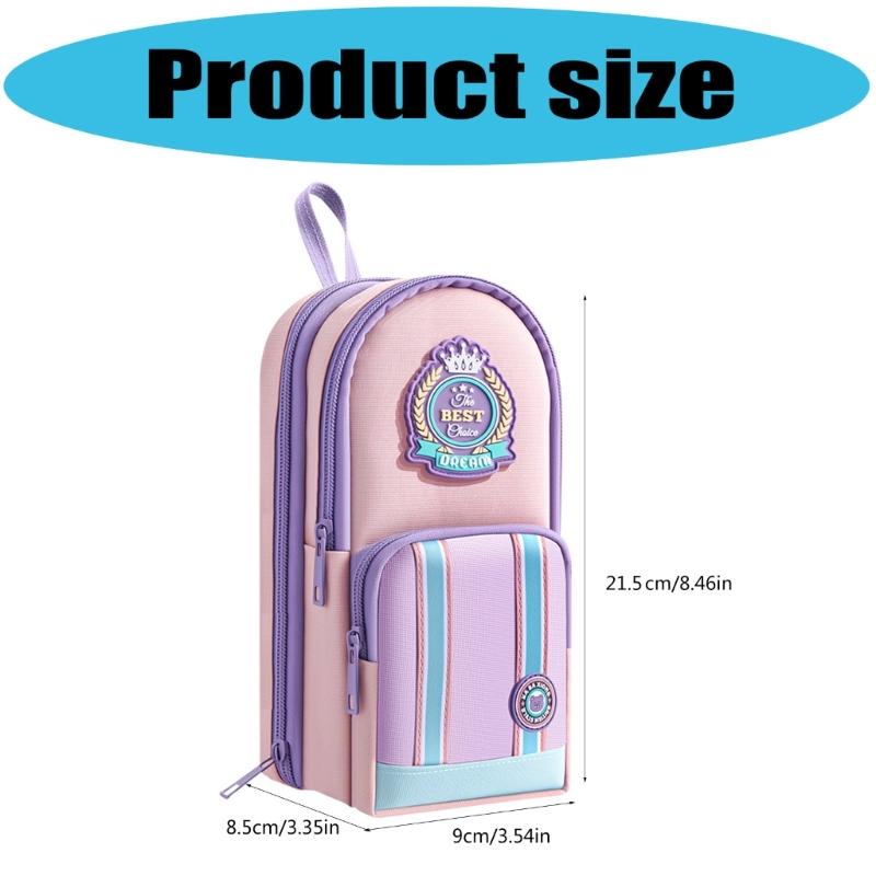 High Capacity Pencil Case With Multiple Sections Multifunctional Pencils Bag For Students Adult School Office Supplies