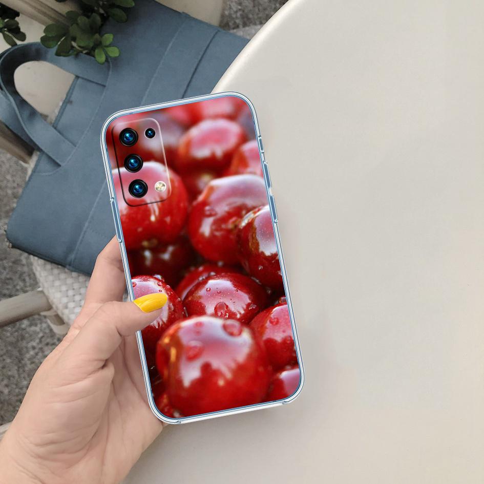 

LO24 Cherry fruit Transparent Phone Case for Motorola Moto G40 G04 G05 One Ace Action Fusion + Plus Hyper Macro Vision Zoom Motorola One Fusion+